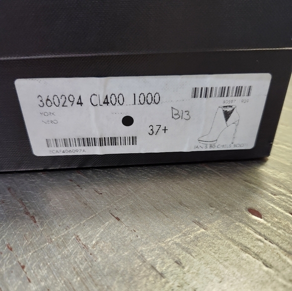 Y2K SAINT Laurent Janis 80 Black Snakeskin Stiletto Ankle Boots 7.5 37 1/2 - Picture 15 of 15